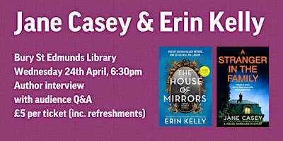 Author event with Jane Casey & Erin Kelly primary image