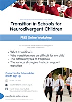 Primaire afbeelding van 'Transition in Schools for Neurodivergent Children' workshop