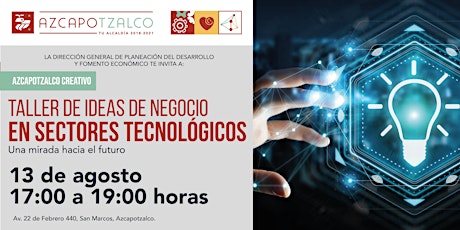 Imagen principal de TALLER DE IDEAS DE NEGOCIO EN SECTORES TECNOLÓGICOS