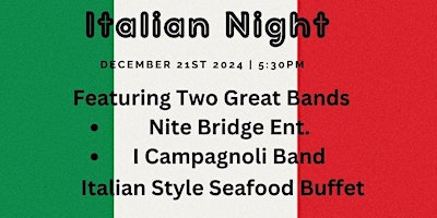 Imagen principal de LaMalfa Italian Night Featuring Nite Bridge Entertainment and I Campangnoli