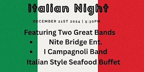 LaMalfa Italian Night Featuring Nite Bridge Entertainment and I Campangnoli