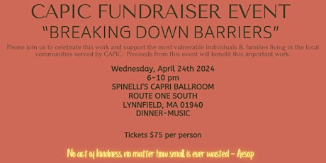 CAPIC 2024 Fundraiser - "Breaking Down Barriers"