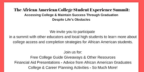 The African American College Student Experience Summit primary image