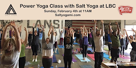 Power Yoga Class with Salt Yoga at Lansing Brewing Company primary image