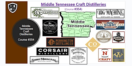 Immagine principale di Whiskey University Middle Tennessee Craft Distilleries 