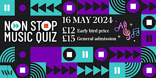 Non Stop Music Quiz 16 May primary image