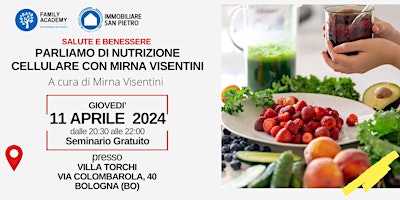 Imagen principal de PARLIAMO DI NUTRIZIONE CELLULARE CON MIRNA VISENTINI