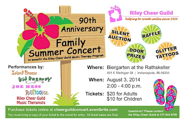 Riley Cheer Guild 90th Anniversary Family Summer Concert