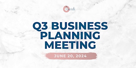 Business Growth Achievers: Q3 Business Planning Meeting
