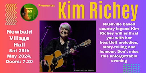 Hauptbild für Newbald Live presents Kim Richey