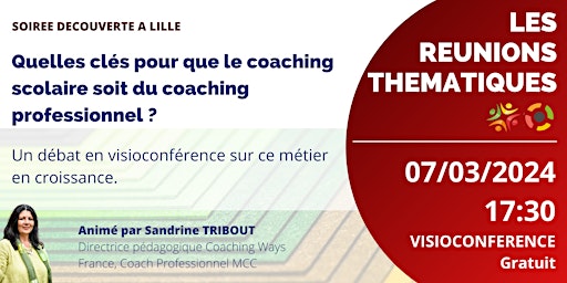 Imagen principal de Quelles clés pour que le coaching scolaire soit du coaching professionnel ?