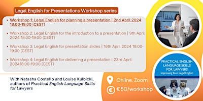Workshop 1: Legal English for planning a presentation