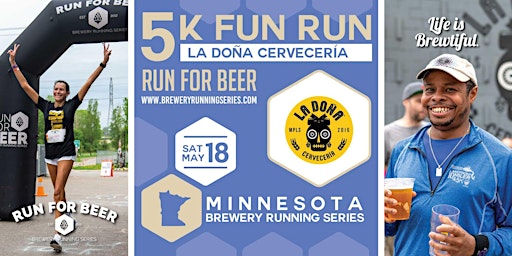Imagem principal do evento 5k Beer Run x La Doña Cervecerîa | 2024 MN Brewery Running Series