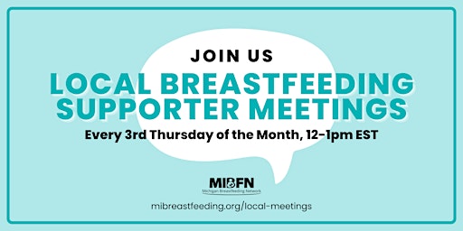 Imagem principal de 2024 Local Breastfeeding Supporter Meetings