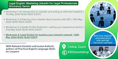 Image principale de Workshop 4: Legal English for building your LinkedIn network