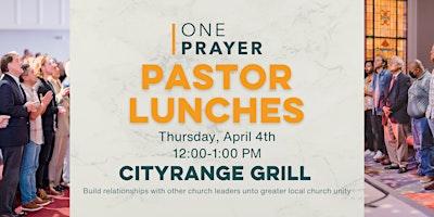 Primaire afbeelding van ONE Prayer Pastor Lunch