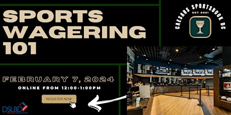 Imagem principal do evento Sports Wagering 101 with Caesars Sportsbook DC