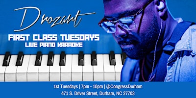 Immagine principale di Live Piano Karaoke W/ Drozart | Every 1st Tuesday 