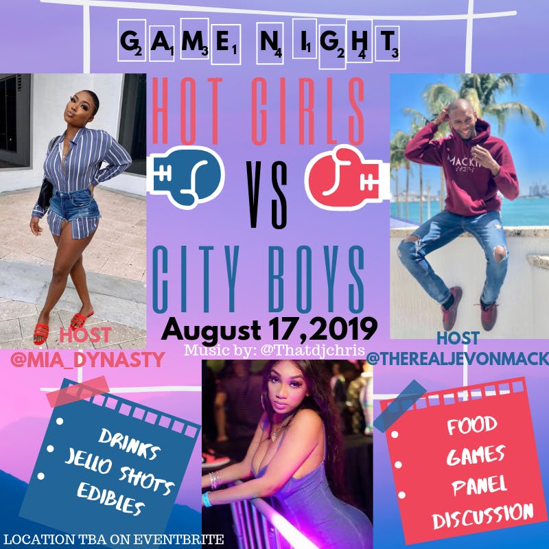 Game Night City Boys VS Hot Girls