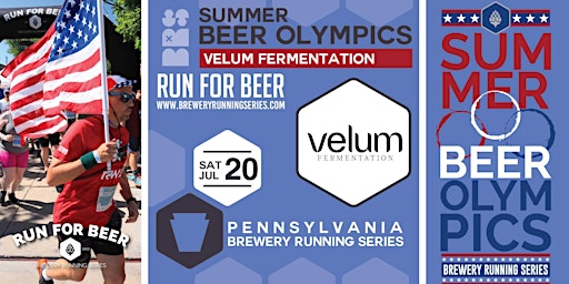 Hauptbild für Beer Mile & Summer Beer Olympics | 2024 PA Brewery Running Series x Velum