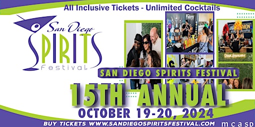 Primaire afbeelding van 15th SAN DIEGO SPIRITS FESTIVAL, October 19-20, 2024