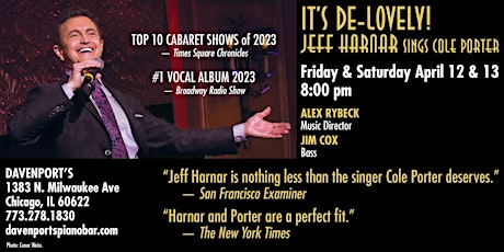 IT’DE-LOVELY: Jeff Harnar sings Cole Porter
