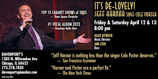 Imagen principal de IT’DE-LOVELY: Jeff Harnar sings Cole Porter