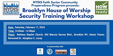 Brooklyn House of Worship Security Workshop primary image