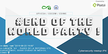 Imagen principal de End of the world party!