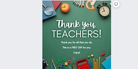 Teacher Appreciation - Free Gift for Teachers who Pay Teachers primary image