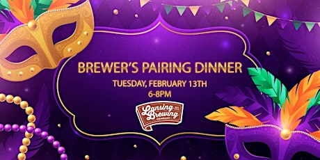 Imagem principal do evento Lansing Brewing Company's Mardi Gras Brewer's Pairing Dinner