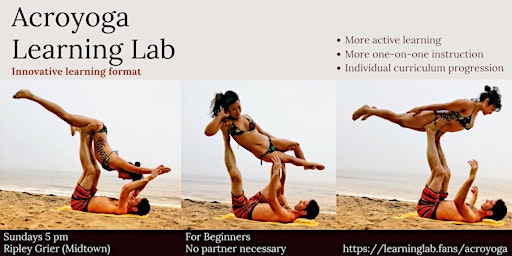 Imagem principal de Acroyoga Learning Lab Sunday (1.5 hours)