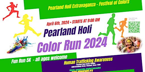 Imagem principal do evento Pearland Holi Color Run 5K
