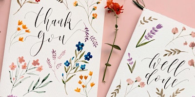 Hauptbild für Cultural Creations-FLORAL GREETING CARD PAINTING AND LETTERING WORKSHOP