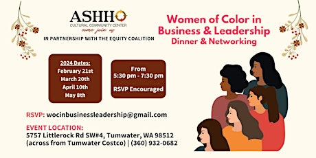 Women of Color in Business & Leadership - Dinner and Networking Event