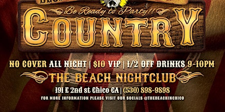 Country Night at The Beach Nightclub primary image