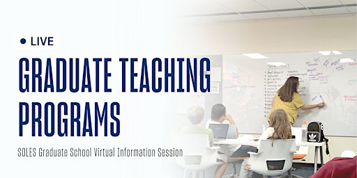 University San Diego Graduate Teaching Programs - Virtual Info Session primary image