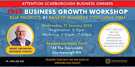 Free Business Growth Workshop - Scarborough (local time) primary image