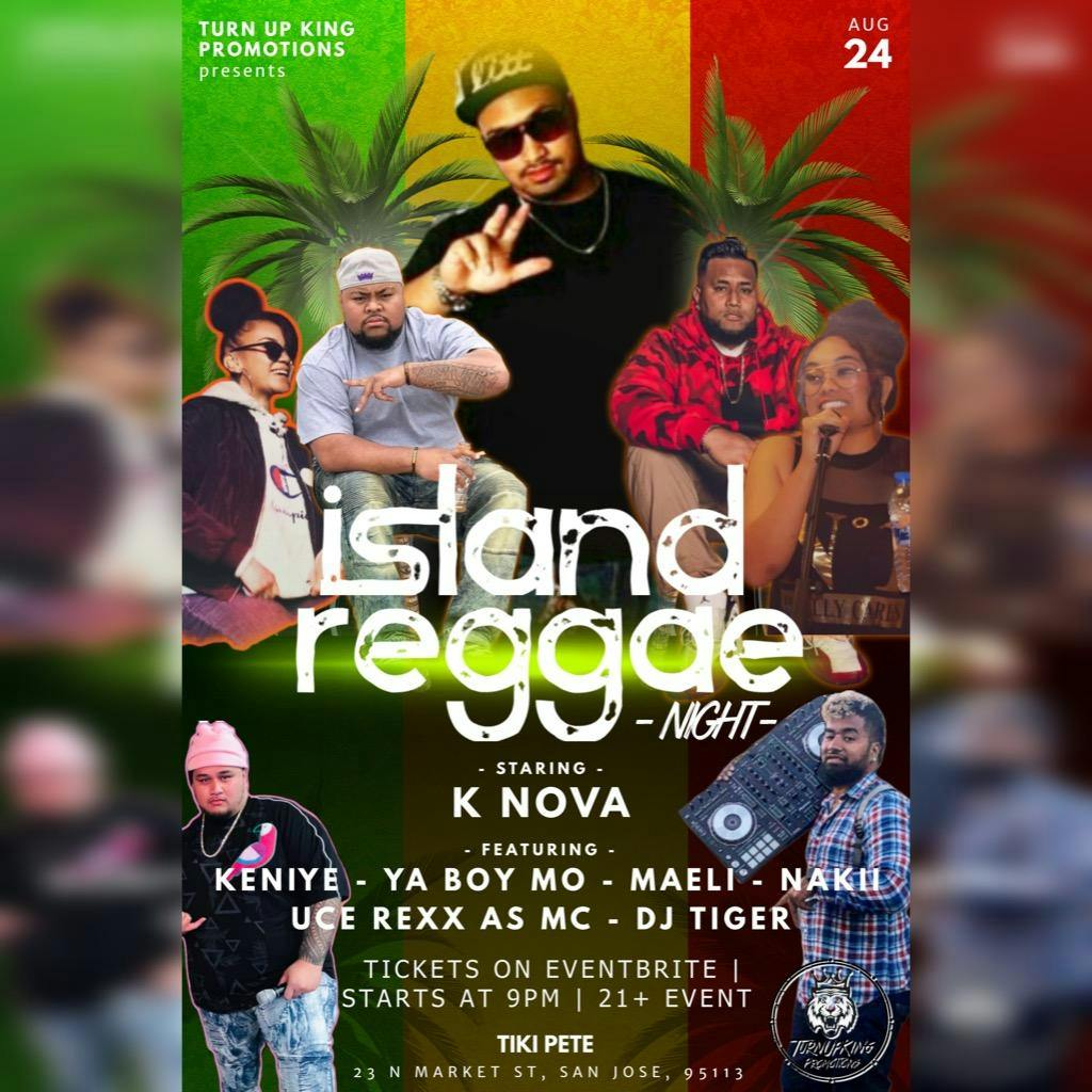 Island Reggae Night Staring K Nova