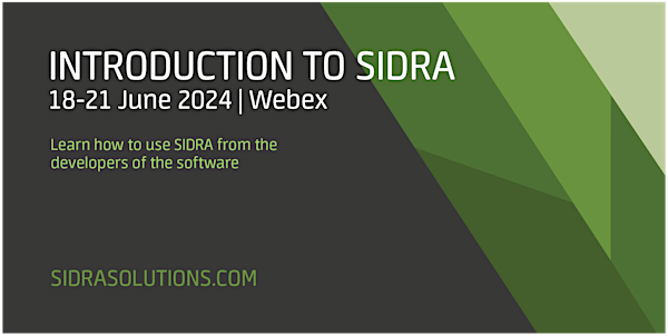 INTRODUCTION TO SIDRA | June 2024