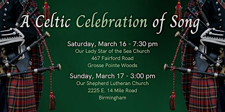 A Celtic Celebration of Song - March 17, 2024 - Birmingham MI primary image