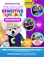 Imagen principal de April 2024 Sensory Friendly Sunday at Chuck E. Cheese