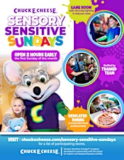 May 2024 Sensory Friendly Sunday at Chuck E. Cheese