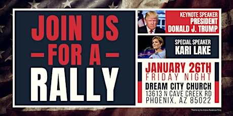 Rally with President Donald J Trump primary image