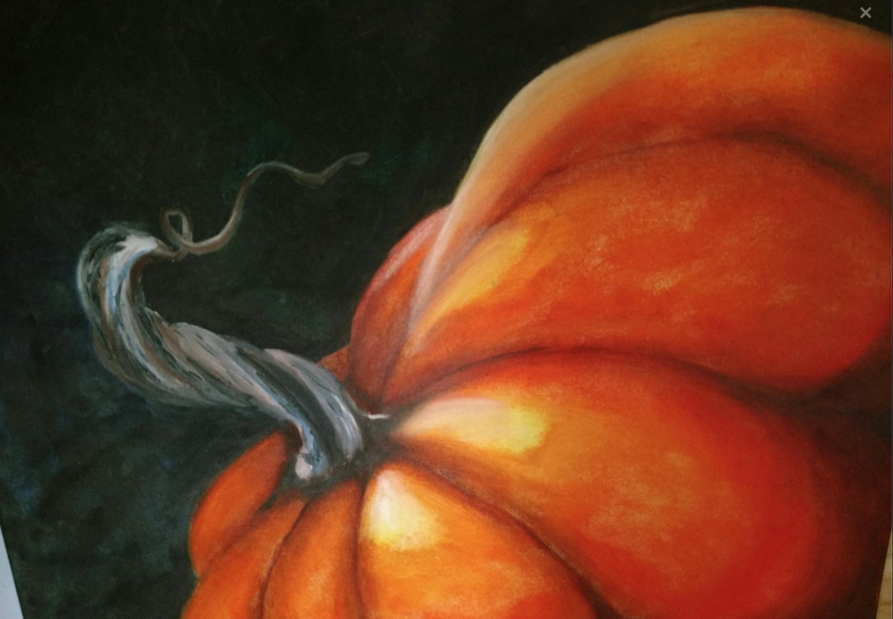 Pumpkin Oil Painting on Canvas