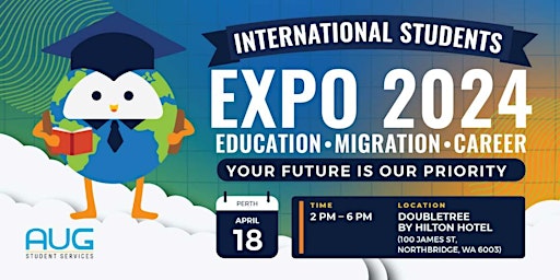 Image principale de [AUG Perth] International Students Education - Migration - Career Expo