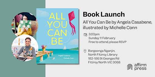 Hauptbild für Book Launch — Angela Casabene & Michelle Conn: All You Can Be
