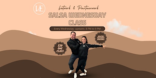 Primaire afbeelding van Salsa Wednesday Class & Packages - April