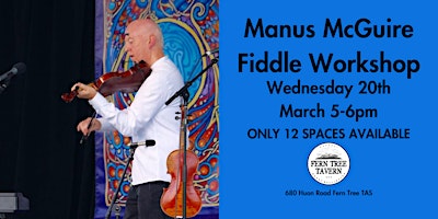 Fiddlers Workshop w/ Manus McGuire primary image