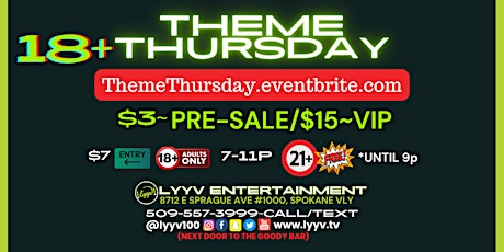 18+  THEME  THURSDAY